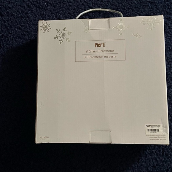 Pier 1 glass Christmas 🎄ornaments - Picture 2 of 3